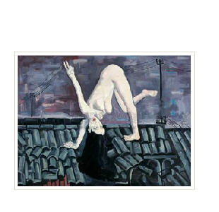 WOMAN ON ROOFTOP