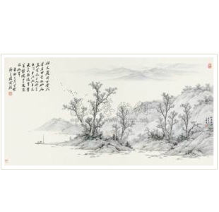 SCENERY ALONG RIVERSIDE by Daqing Ren - Auction record, sale price, and art valuation. Compare with similar artists and explore comparable artworks.