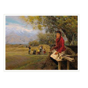 GIRL IN RED IN TASHKURGAN