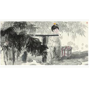 GIRL IN BAMBOO GROVE