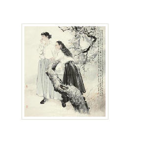 GIRLS AND PLUM BLOSSOM