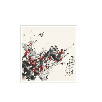 BIRD AND PLUM BLOSSOM by Hongjun Rong - Auction record, sale price, and art valuation. Compare with similar artists and explore comparable artworks.