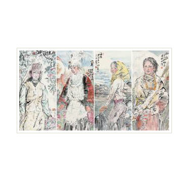 Sample artwork by Shanming Wu (1940 - 2021), known for painting - View similar artists and auction records