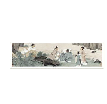 SHOWING A PAINTING