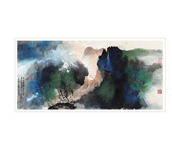 Sample artwork by Yunsheng Sun (1918 - 2000), known for traditional chinese painting, especially landscapes and flowers - View similar artists and auction records