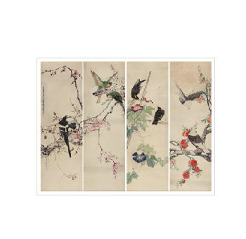 BIRDS AND FLOWERS
