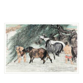 SHOWER IN THE RIVER by Huaishan Liu - Auction record, sale price, and art valuation. Compare with similar artists and explore comparable artworks.