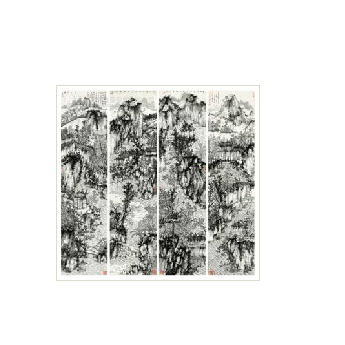 FOUR SCREEN OF LANDSCAPE by Jialin He - Auction record, sale price, and art valuation. Compare with similar artists and explore comparable artworks.
