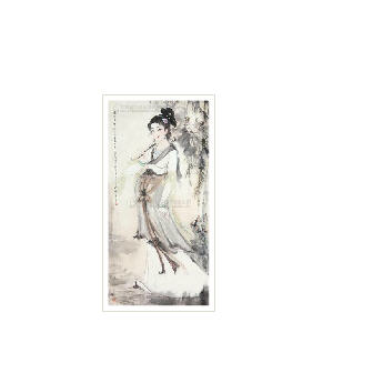 Lady with lotus