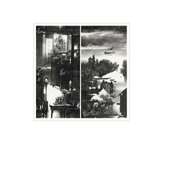 INK PAINTING OF HOMETOWN