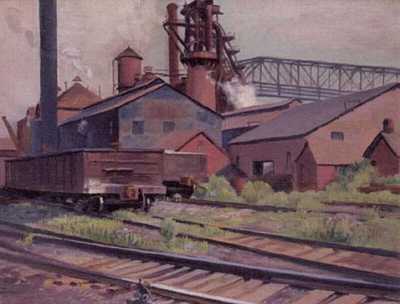 Tonawanda Iron Company by Arthur Lindberg - Auction record, sale price, and art valuation. Compare with similar artists and explore comparable artworks.