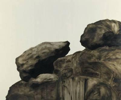 Sample artwork by Cameron Martin (Born 1970), known for rock, trees and water paintings - View similar artists and auction records