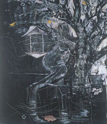 Woman dematerialising in a swamp by Tim Lokiec - Auction record, sale price, and art valuation. Compare with similar artists and explore comparable artworks.
