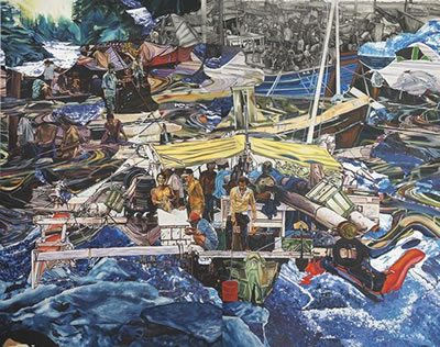 Raft, 2005-2006--diptych
