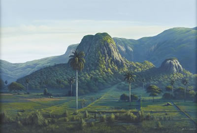 Valle de Viñales, 2002 by Giosvany Echevarria - Auction record, sale price, and art valuation. Compare with similar artists and explore comparable artworks.