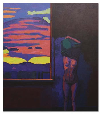 Study for "Red Cloud", 1982-1984 (diptych)