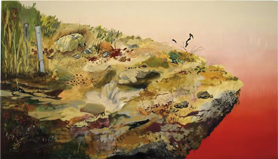 Sample artwork by Eva Struble (Born 1981), known for abstract, landscape, architectural painting - View similar artists and auction records