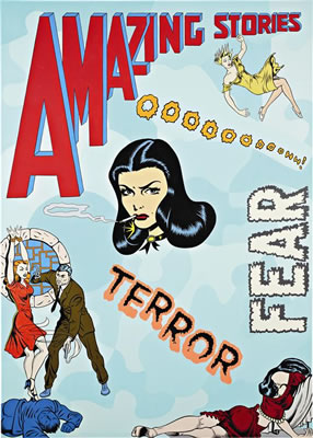 Sample artwork by David & Peter McDermott & McGough (Born 1952/58), known for collaborative painting, homophobia themes, text based - View similar artists and auction records