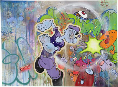 Popeye, 2012 by Ghost - Auction record, sale price, and art valuation. Compare with similar artists and explore comparable artworks.