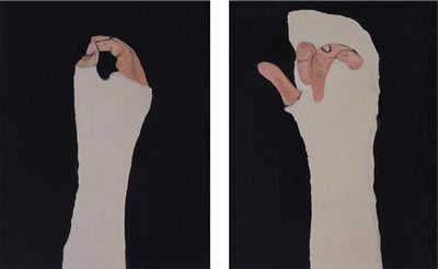Two works: i) Cast 2; ii) Cast 5, 2005
