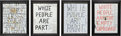 Four works: White Drawings, 2001-2004