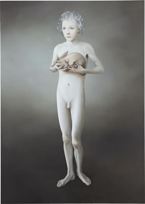 Sample artwork by Richard Wathen (Born 1971), known for surreal portrait painting, children, nudes, works on paper - View similar artists and auction records