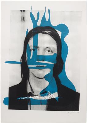 Portrait of Albert Oehlen: Untitled (Self Portrait), 1990
