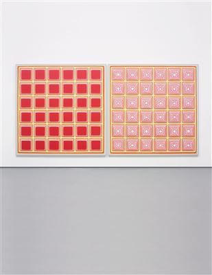Sample artwork by Dan Walsh (Born 1960), known for geometric abstraction - View similar artists and auction records