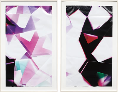 Three Sided Mirrored Pair (BCM), November 24th 2007, Los Angeles, California, Kodak Supra, 2008 (diptych)