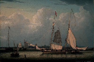 A Schooner with a View of Boston