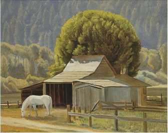 California Ranch Scene by Edward Bruce - Auction record, sale price, and art valuation. Compare with similar artists and explore comparable artworks.
