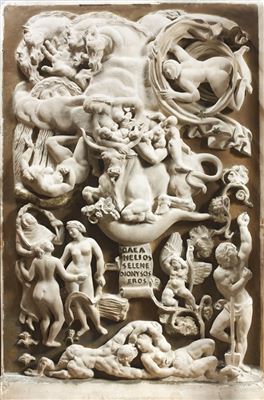Gaïa, la Terre Nourricière, "Caea, Hélios, Sélène, Dionysos, Éros"