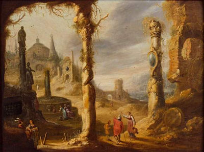 Paysage fantastique à l'entrée d'une grotte by Rombout Troyen - Auction record, sale price, and art valuation. Compare with similar artists and explore comparable artworks.