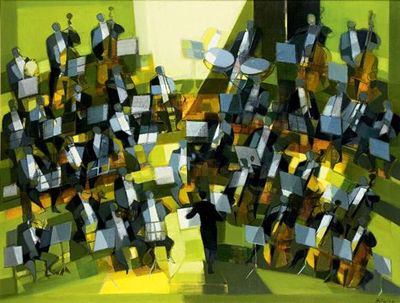 Sample artwork by Camille Hilaire (1916 - 2004), known for abstract genre, landscape, nudes and city scene painting - View similar artists and auction records