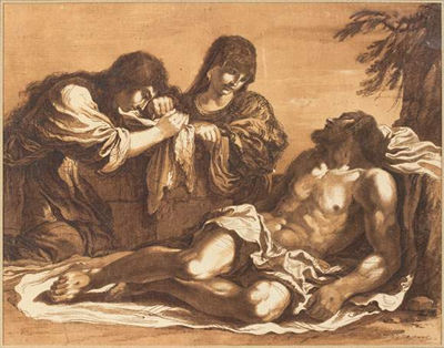 Lamentations sur le Christ mort, d'après le Guerchin