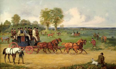 L'arrivée aux courses
