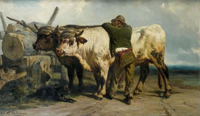BÛcheron et ses bŒufs