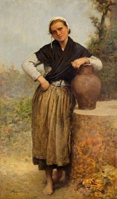 Jeune femme au puits