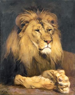 Le lion d'Abyssinie