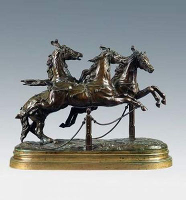 Sample artwork by Pierre Lenordez (1815 - 1892), known for equestrian sculpture, arabians - View similar artists and auction records