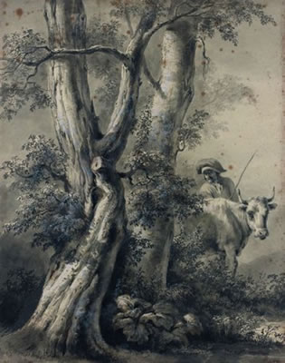 Étude d'arbre avec un berger et une vache by Jean-Jacques De Boissieu - Auction record, sale price, and art valuation. Compare with similar artists and explore comparable artworks.