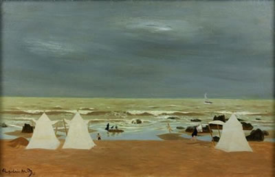 Tentes sur la plage by Roger Chapelain Midy - Auction record, sale price, and art valuation. Compare with similar artists and explore comparable artworks.