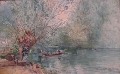 Promenade en barque by Edmond Morin - Auction record, sale price, and art valuation. Compare with similar artists and explore comparable artworks.