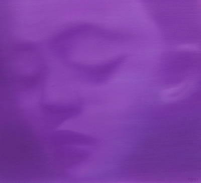 Visage mauve