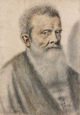 Sample artwork by Nicolas Lagneau (1590 - 1630), known for male portrait chalk drawings, bearded men, caricatures - View similar artists and auction records