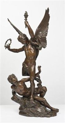 La victoire triomphante by Charles Vital-Cornu - Auction record, sale price, and art valuation. Compare with similar artists and explore comparable artworks.