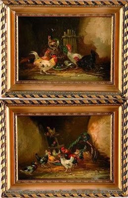 Scènes de basse-cour (a pair) by Claude Guilleminet - Auction record, sale price, and art valuation. Compare with similar artists and explore comparable artworks.