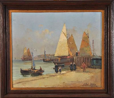 Scène de port