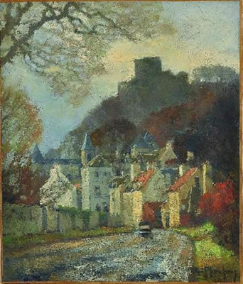 Vue du château de La Roche-Guyon