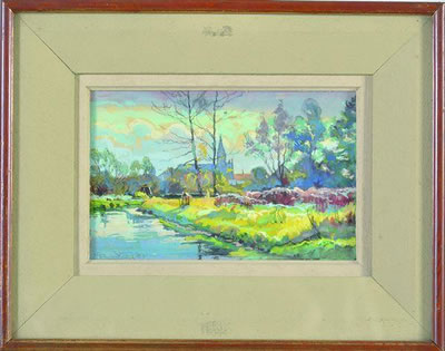 Vue de village by Georges Bradberry - Auction record, sale price, and art valuation. Compare with similar artists and explore comparable artworks.